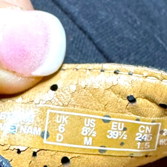 Clarks Women's Helio Corridor Leather Wedge - Black Leather - Size 8.5 EUC - Picture 6 of 8